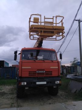 Фото автовышки компании«Автокран-Сургут»