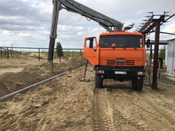 Фото оказания услуг манипулятора